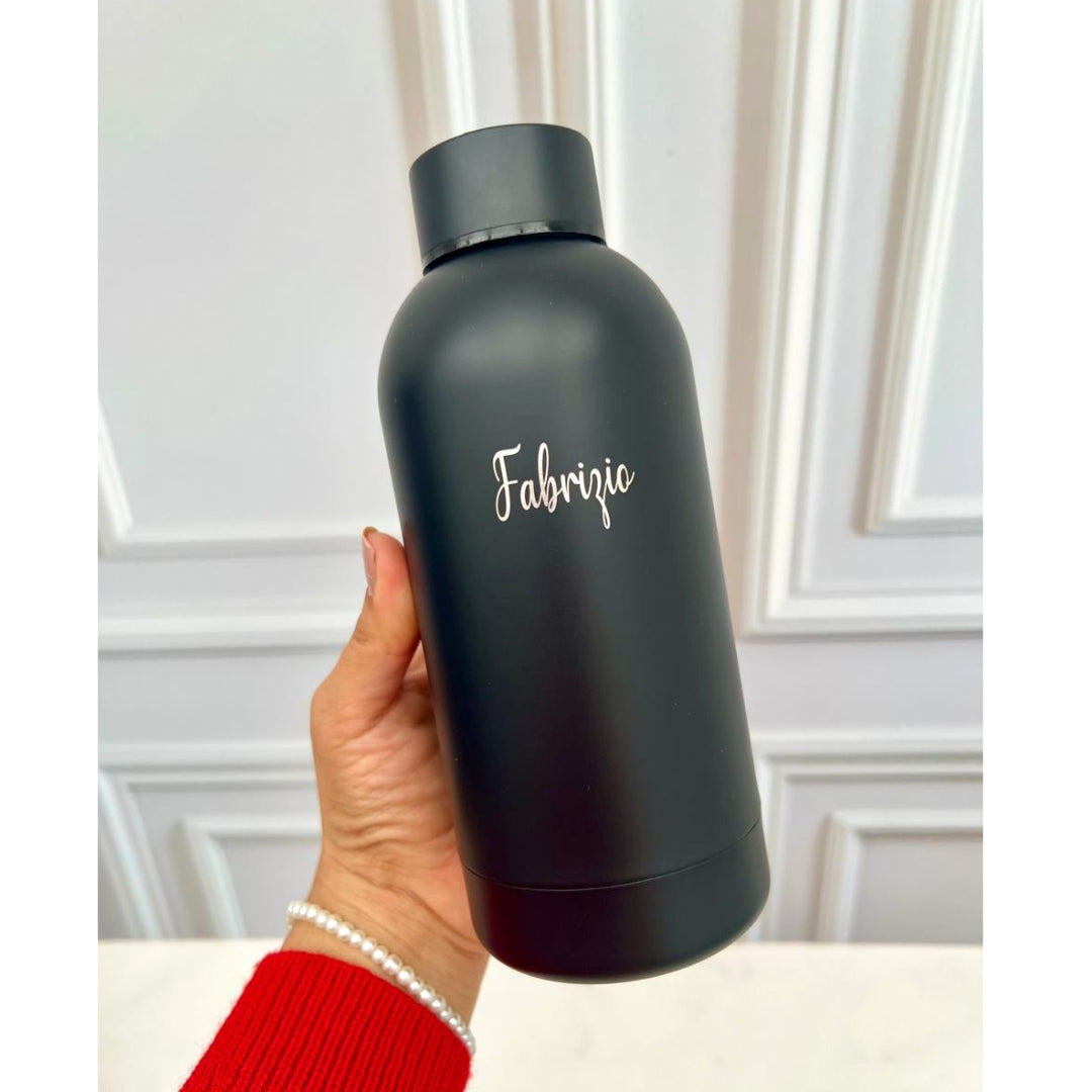 BOTELLA TÉRMICA NEGRA 350 ML