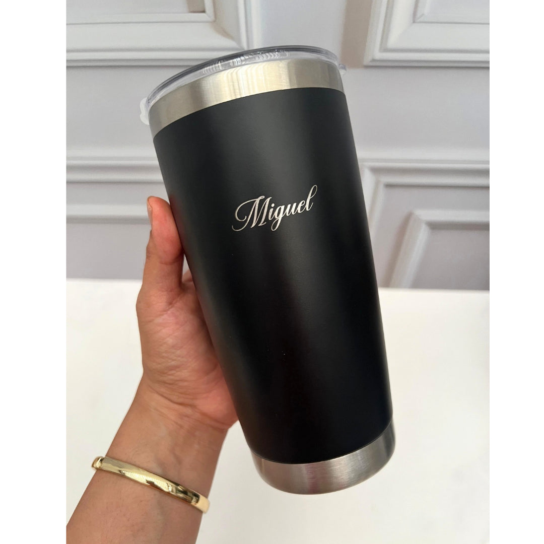 VASO TÉRMICO NEGRO 600 ML